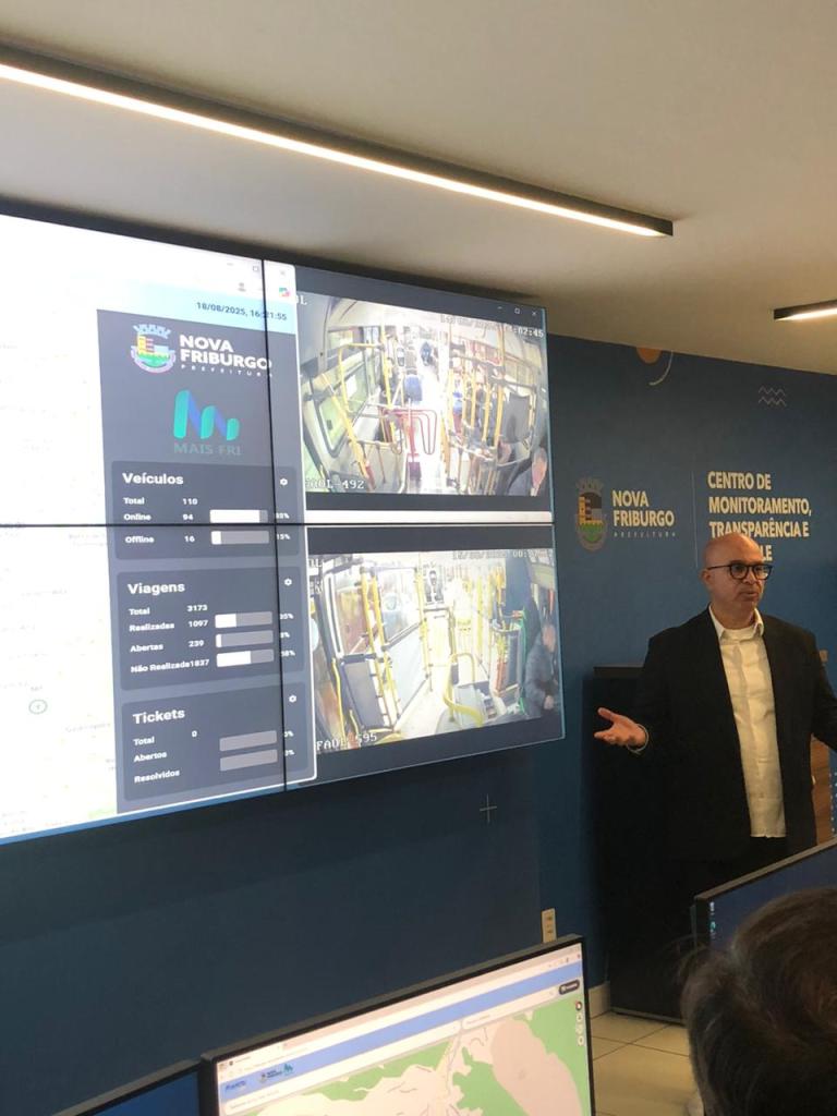 Nova Friburgo inaugura Centro de Monitoramento do sistema de bilhetagem eletrônica