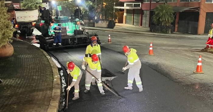 Obras de recapeamento serão feitas no período noturno em Nova Friburgo