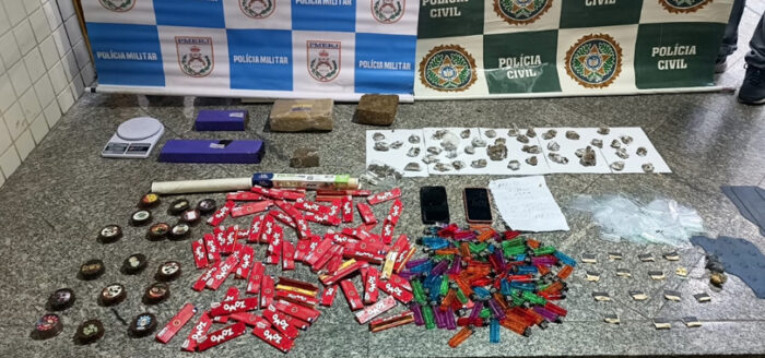 Ação conjunta em Nova Friburgo prende três e apreende mais de 4kg de drogas