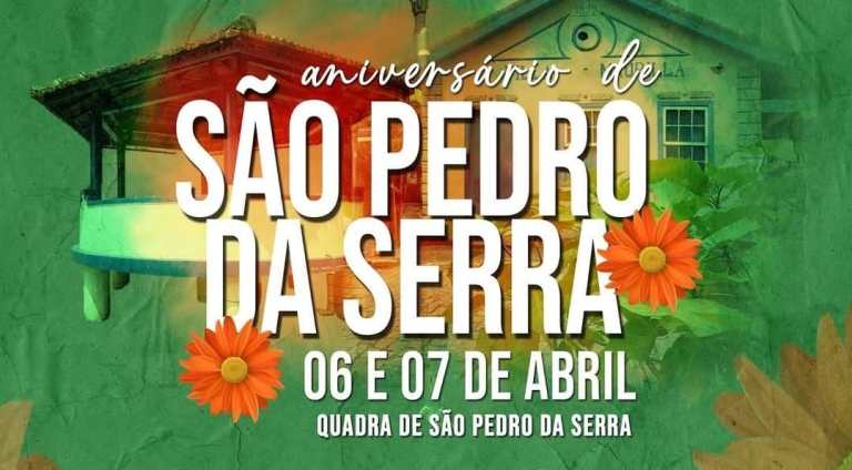 Festa: São Pedro da Serra terá evento para comemorar 37 anos