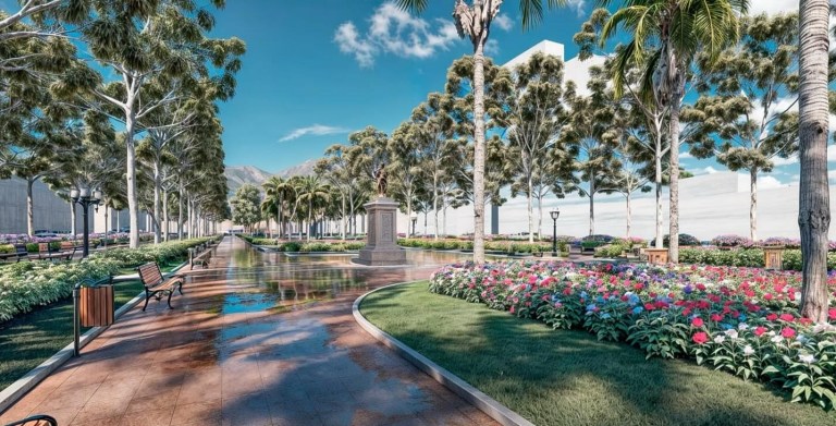 Obras na Praça Getúlio Vargas entram em novo estágio
