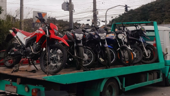Operação Choque de Ordem apreende 10 motos em Nova Friburgo