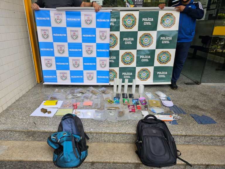 Homem é preso com drogas no bairro Village